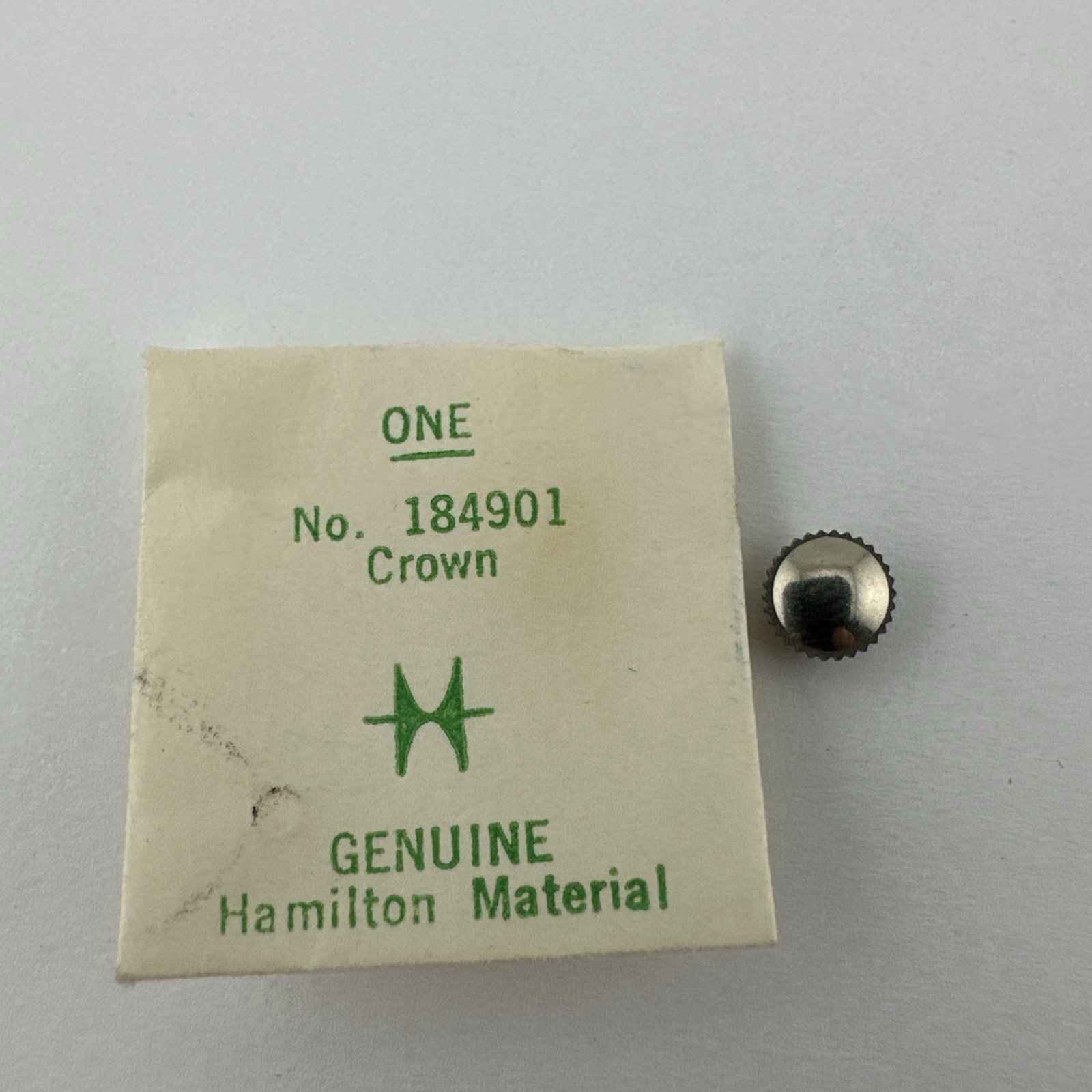 Hamilton 184901 Crown Head Dia. 5.80mm Pipe Dia. 2.00mm Tap 10 White NOS
