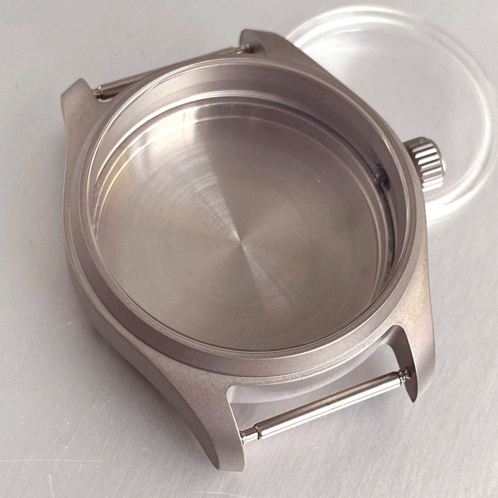 39mm Pilot 20BAR Waterproof Titanium Dive Watch Case 33.5mm Dial for Nh35 PT