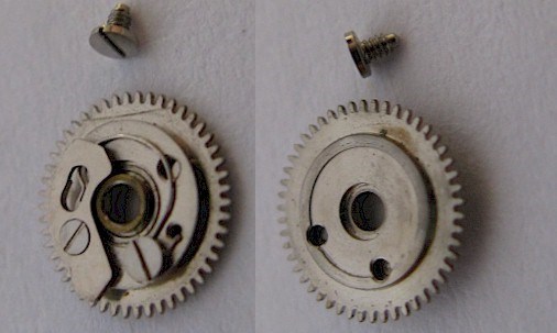 LeCoultre 911 watch movement part 2556/1 date ind. driving wheel mounted