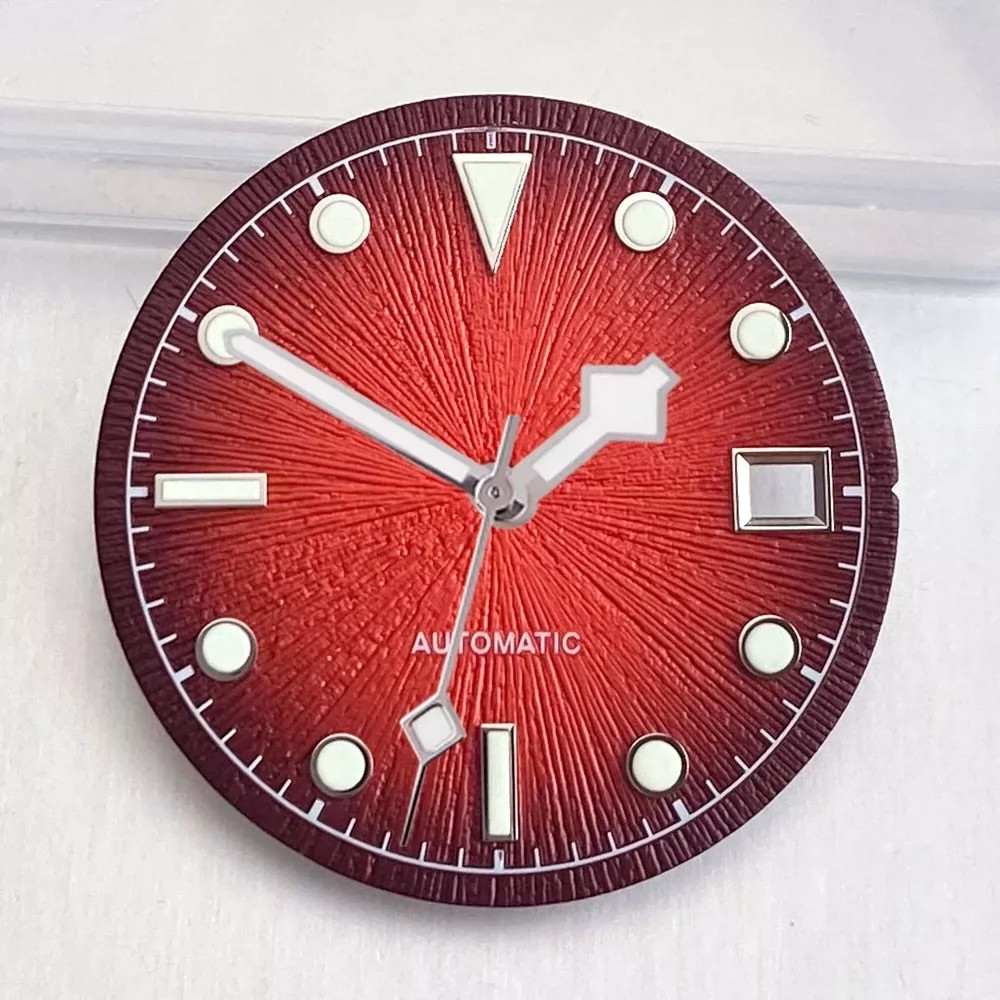 29mm Watch Dial+Hands Green Lume for 2824 PT5000 ST2130 8215 8200 Movement Parts