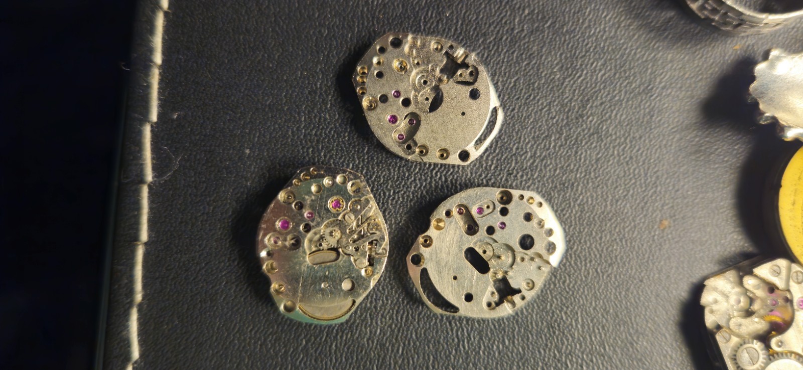 ×3 Genuine Vintage Model 120 Calibers Watch Mechanical FHF Movements + Parts