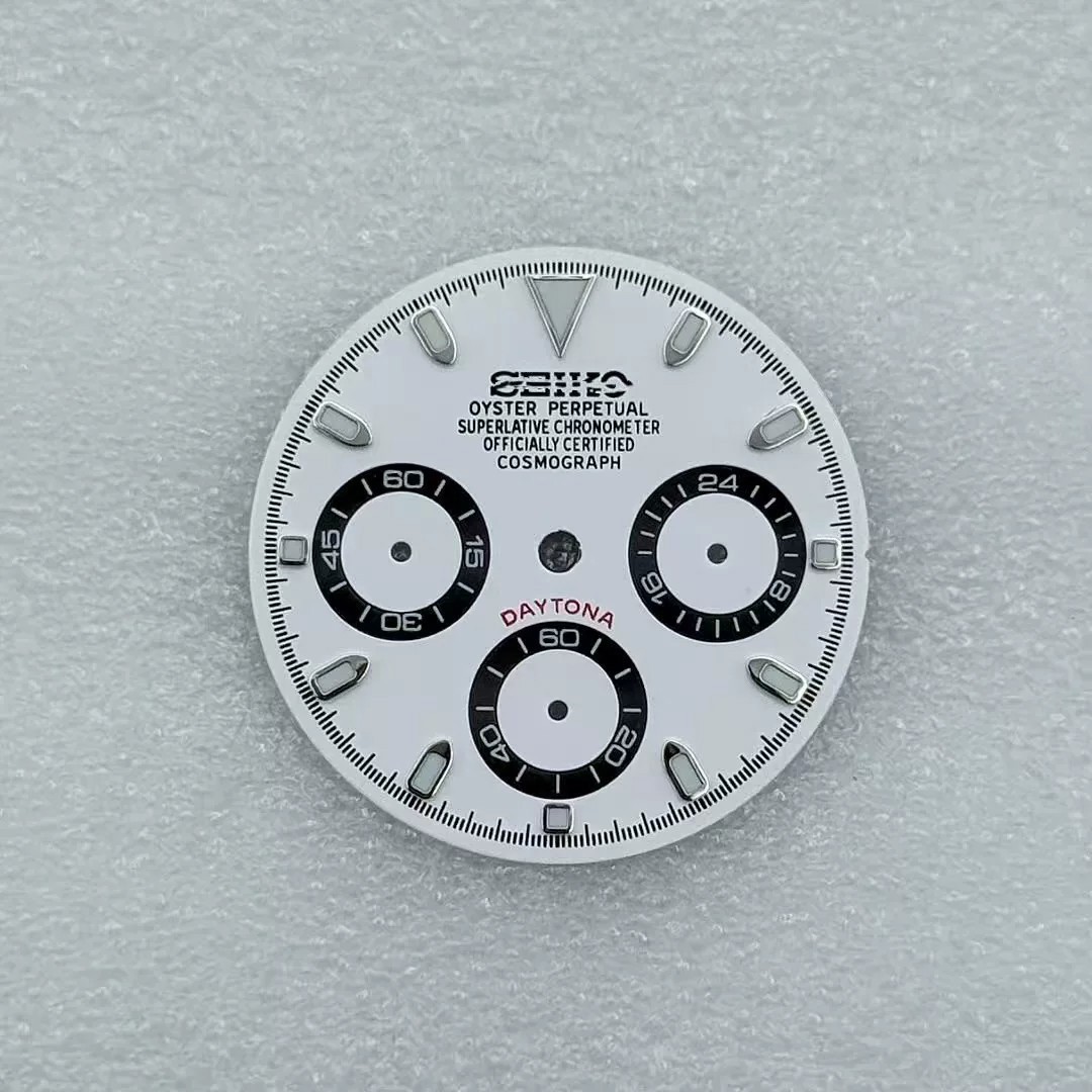 29.5mm Multi-Functional Watch Dial Green Lume for Vk63 Movement Watch Accessorie