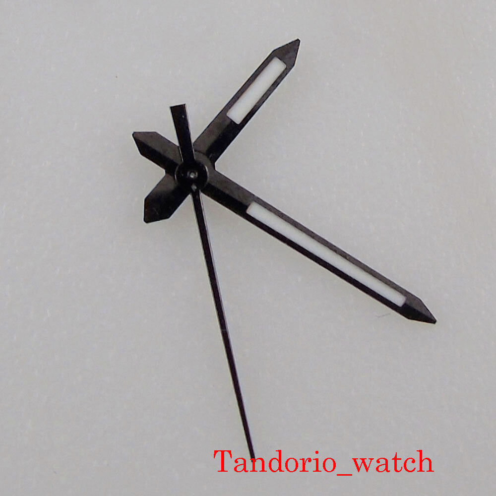 Silver Rose Gold Black Watch Hands Set Parts For NH35A MIYOTA 8215 ETA Movement