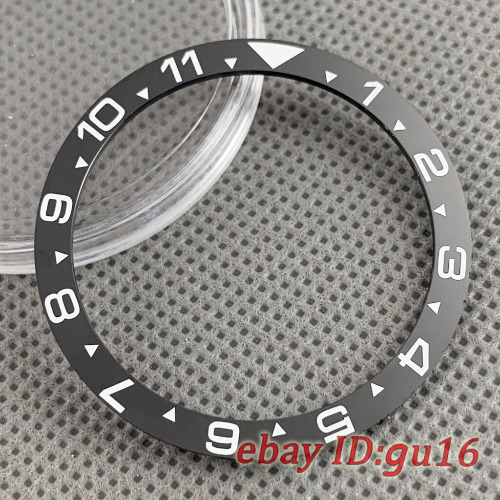 38mm Black/Blue/Green/Gray flat ceramic bezel fit SKX007 SKX009 bezel insert