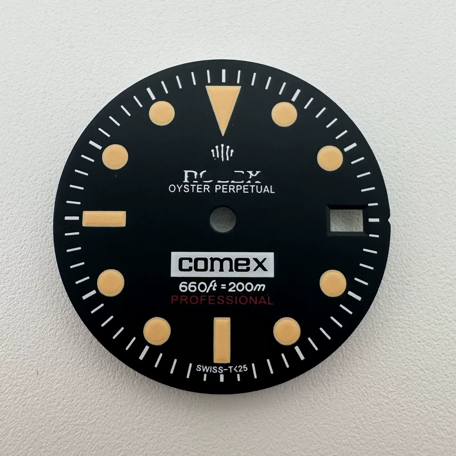 33.5mm Pilot Watch Dial Green Luminous For Nh35 Nh36 Movement Watch Accessories
