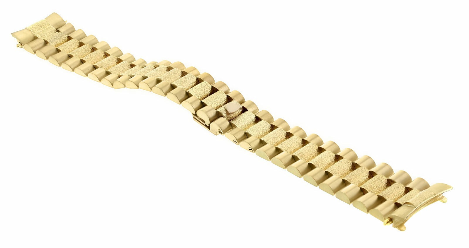 MENS 18K YELLOW GOLD PRESIDENT BAND FOR ROLEX CENTER BARK 1803 18028, 18038