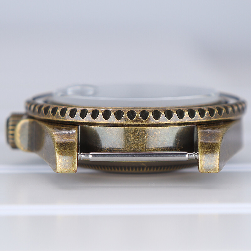 A-level 40mm Retro Bronze Watch Cases Stainless Steel For Seiko nh35 36 Movement