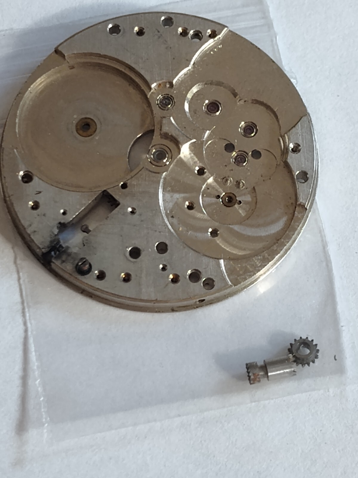 ELGIN 12 SIZE POCKET WATCH TOP PLATE W/WIND+SET PARTS “MODEL 10” –CC – 190