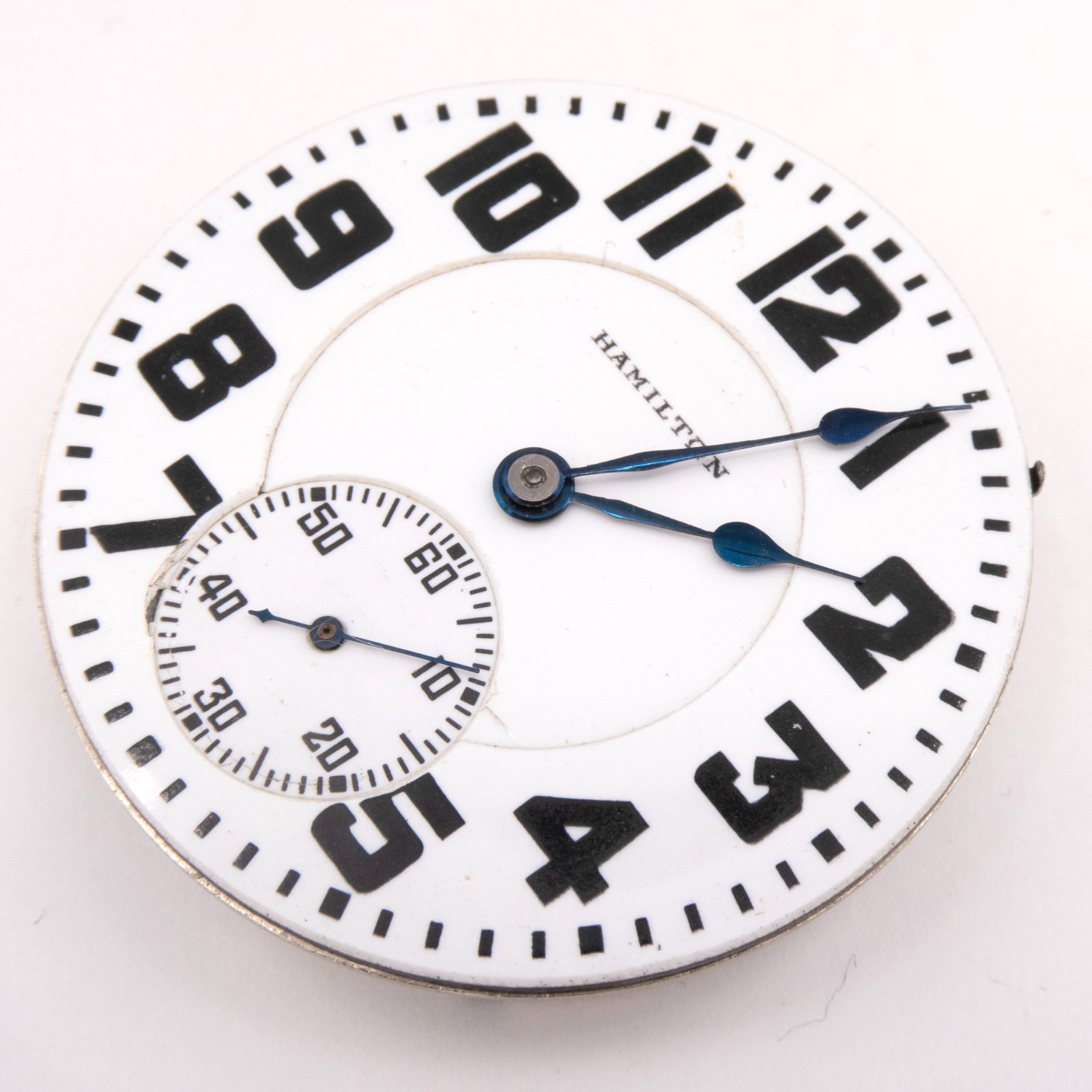 Hamilton Railroad Grade 992 16-Size Antique Pocket Watch Movement, Keeps Time
