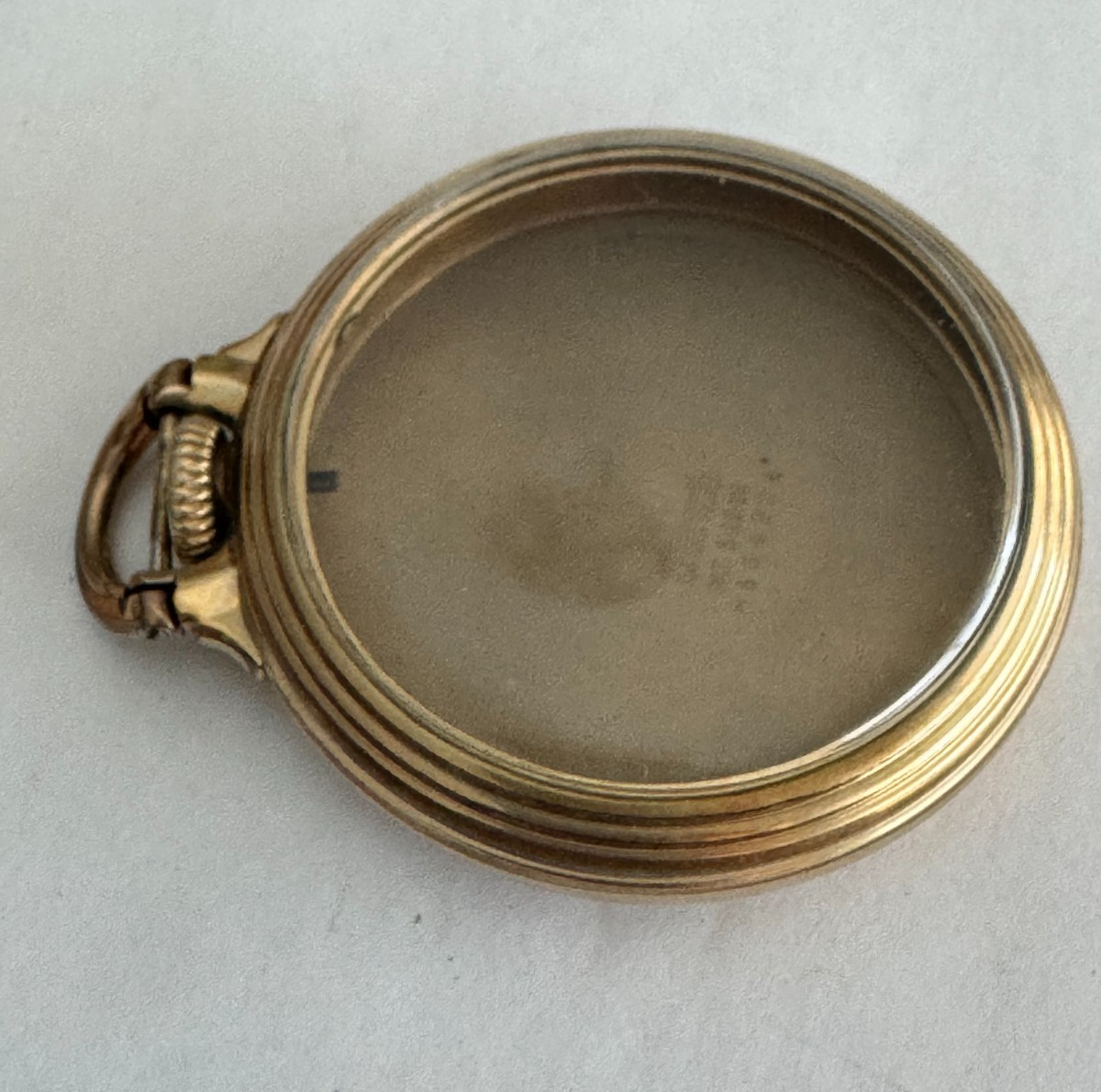 VINTAGE 16 SIZE HAMILTON WADSWORTH B.O.C BAR OVER CROWN POCKET WATCH CASE M# 10
