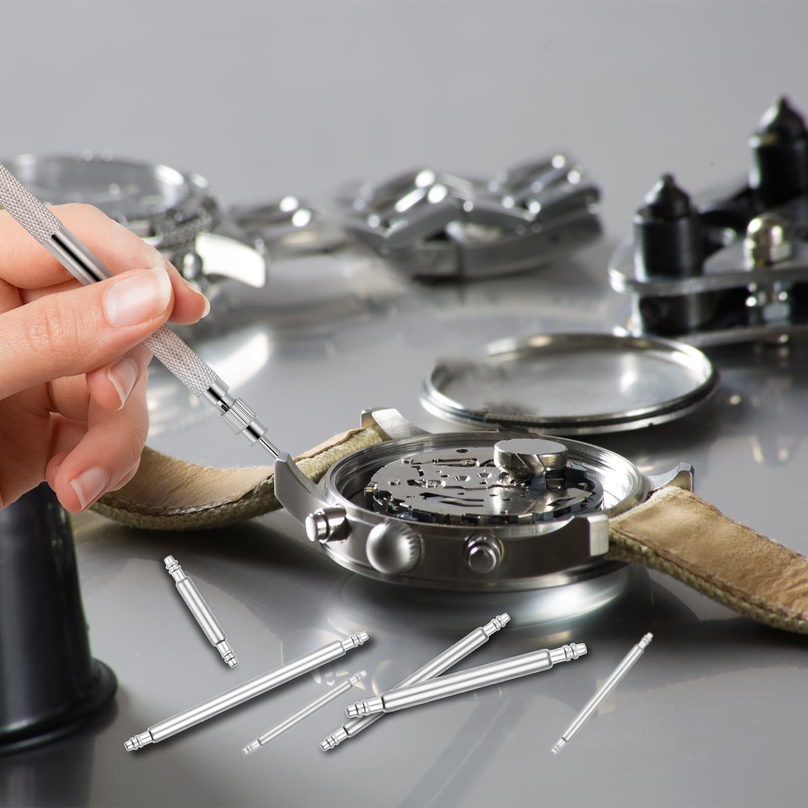 41 PCS Watch Pins Replacement Kit with Spring Bar Tool, Watch Band Pins with …