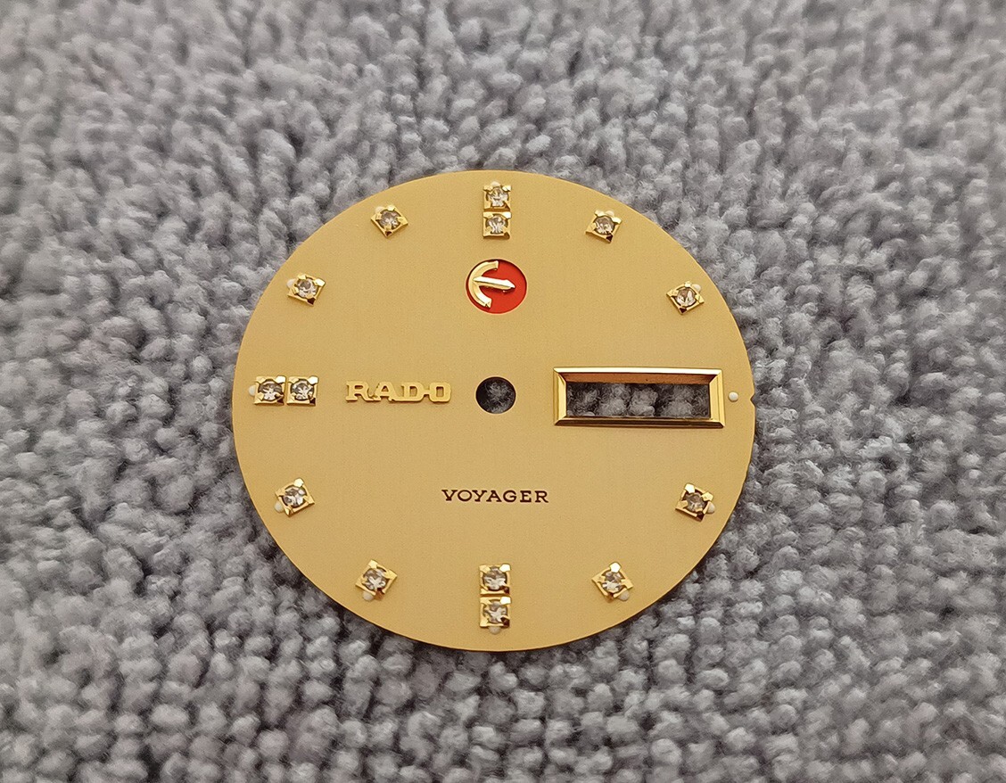 NOS GENUINE RADO VOYAGER GOLD TONE DIAL FOR GENT WATCH…NICE & RARE !!!