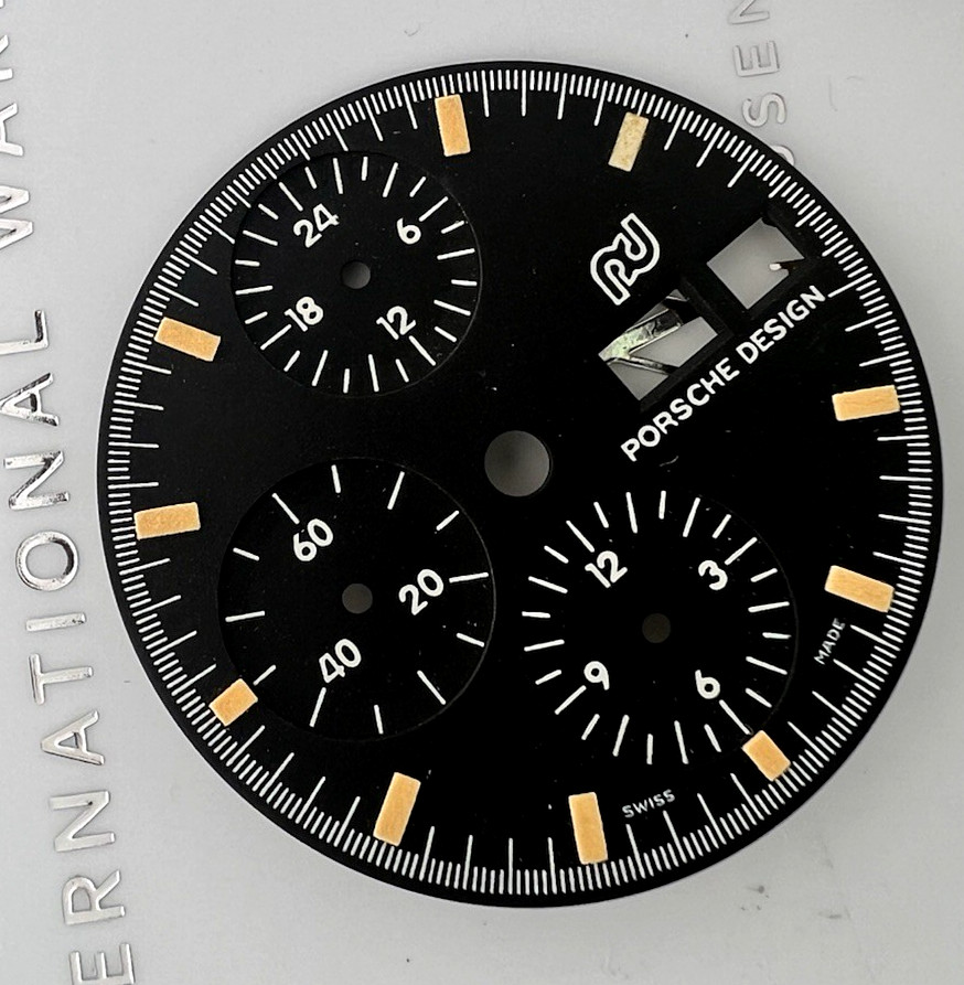 IWC / PORSCHE DESIGN RARE WATCH BLACK DIAL CHRONOGRAPH 3700S Swiss Made
