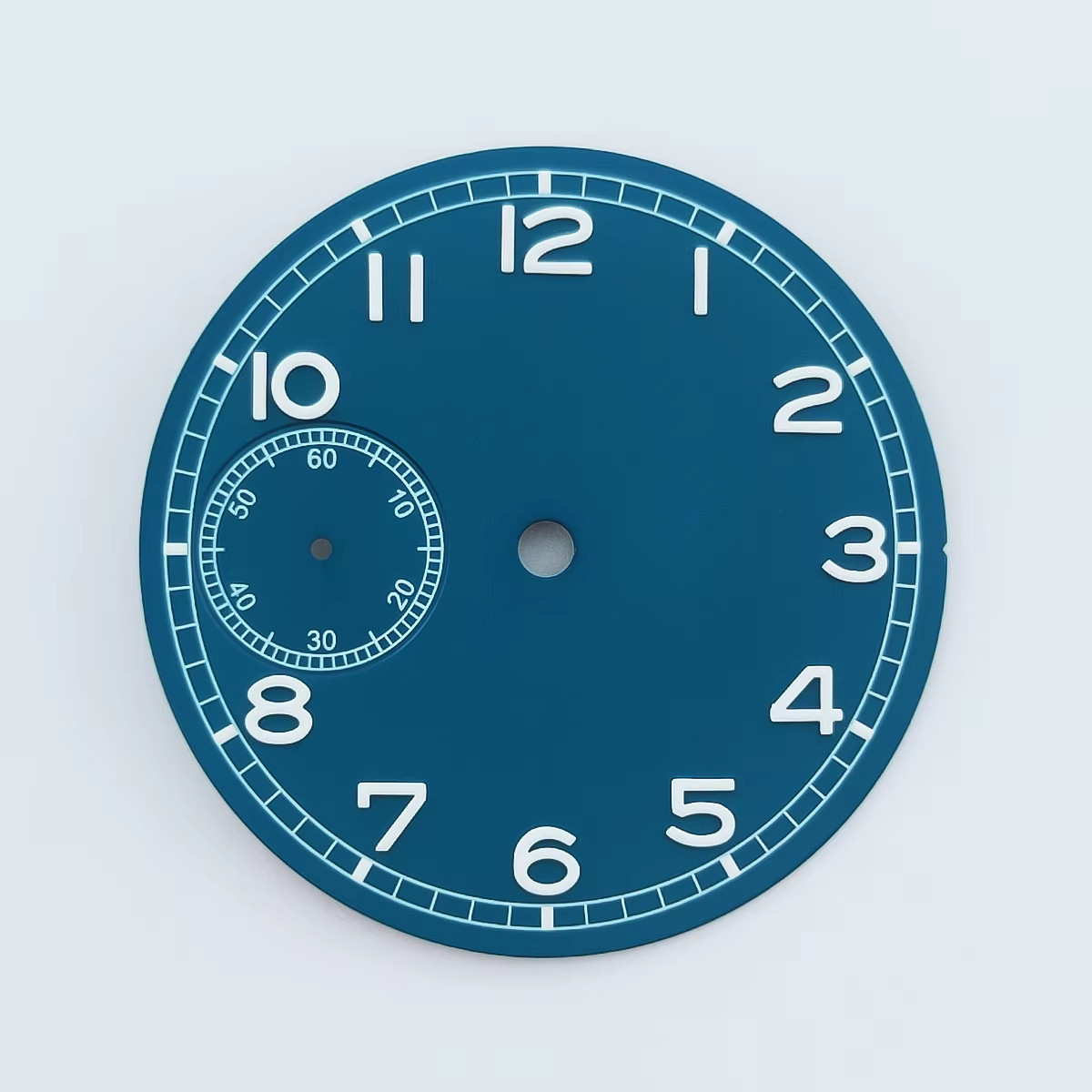 37Mm Black White Blue Watch Dial Luminous Fit ETA 6498 ST3621 Series Movement