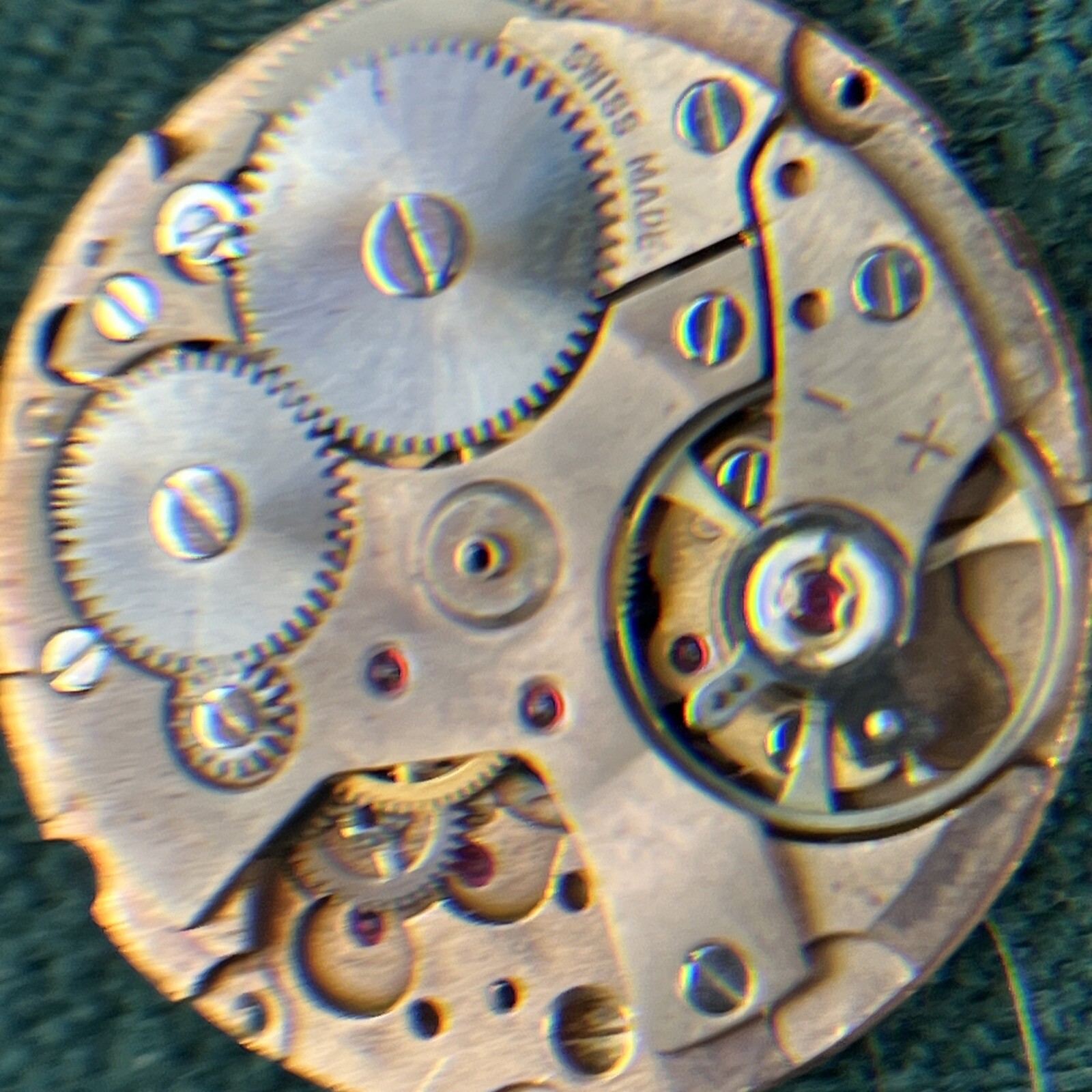 Vintage LANCO Dial and Movement Hands Not Working Used