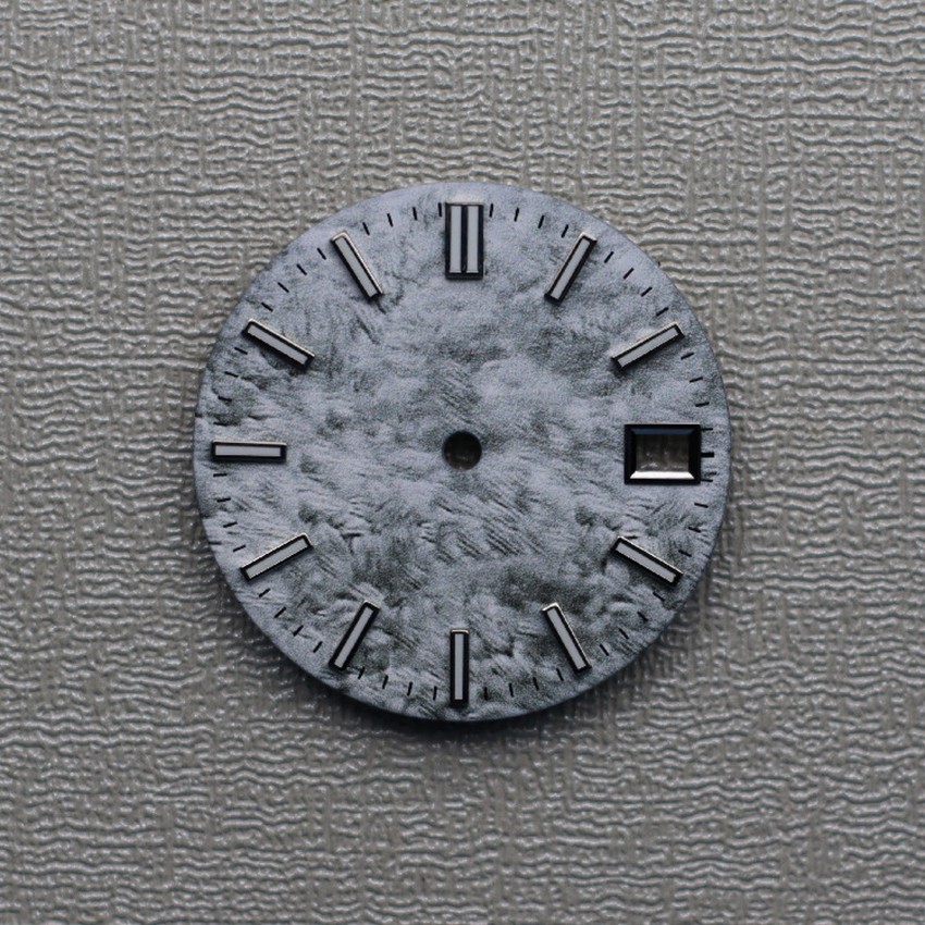 28.5MM Mechanical Watch Dial Green Luminous Dial For NH35 Movement