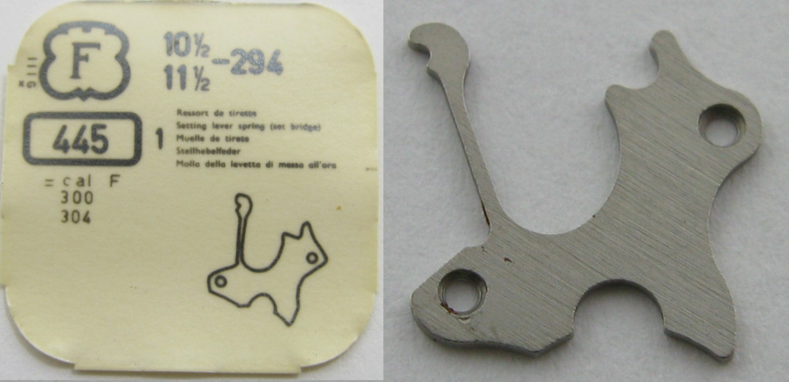 Setting lever spring Felsa F 294 300 304 … watch parts #445