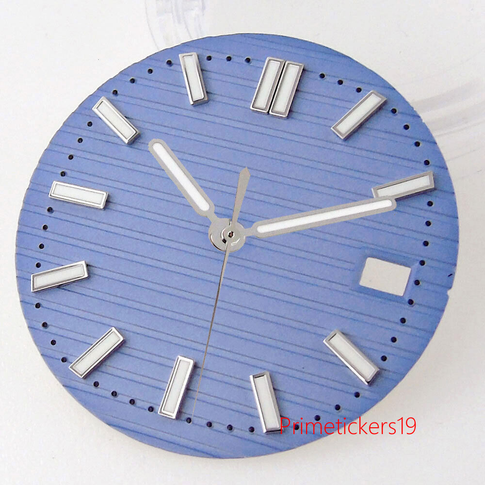 29.6mm Multicolor Watch Dial Hands Set Date Window Fit NH35 NH36 Movement