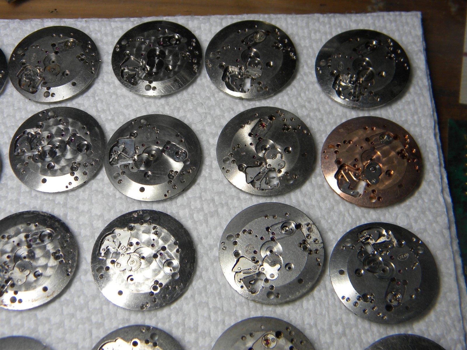 Lot of AS 1361 1361N Wrist Watch Movement Partials Pieces to Repair or Parts