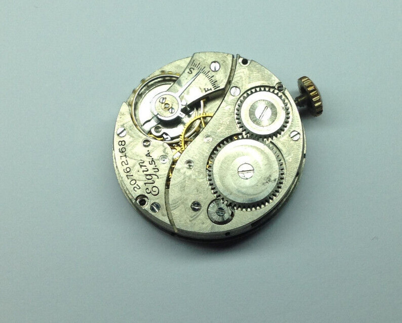 Antique ELGIN Fob Watch Movement – Grade 431, Model 2 – Ticking – Watchmakers