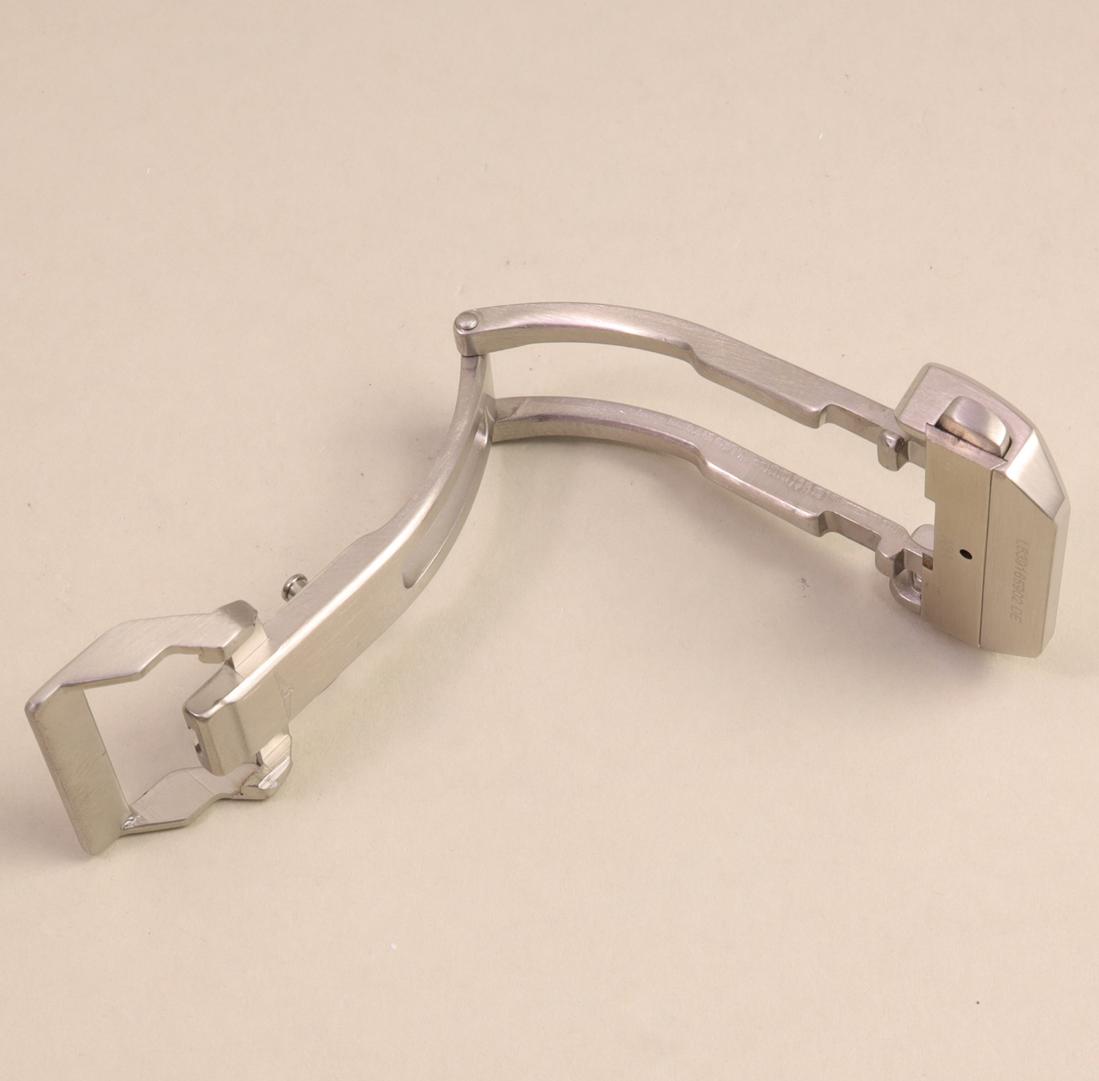 18mm LONGINES Clasp For Leather Rubber Watch Strap Silver NEW 18mm Pins