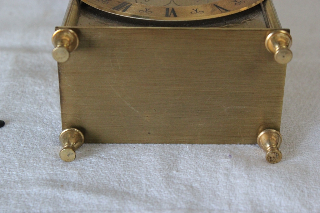“SET THOMAS” VINTAGE BRASS WATCH / PENDULUM NO MECHANISM
