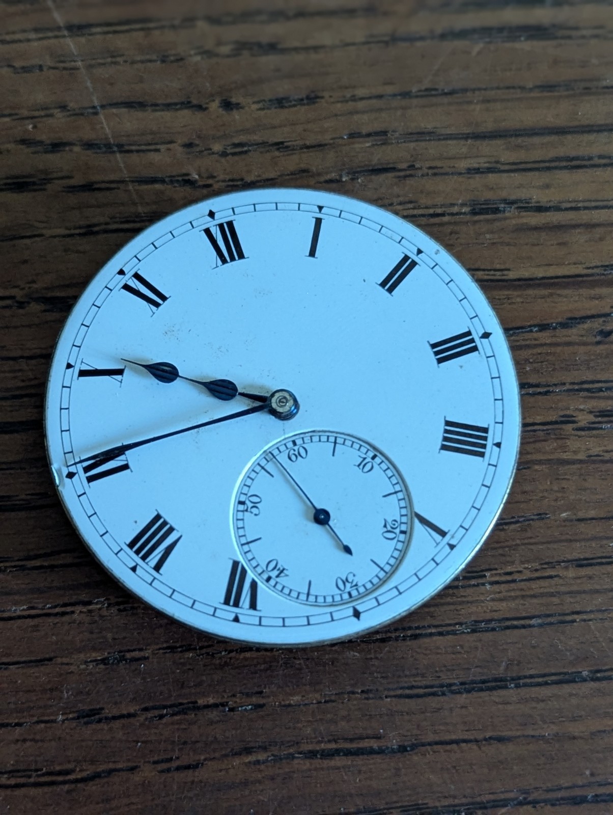 Goldsmiths London Pocket Watch Movement/Dial/Hands to Restore, Broken Bal #S669