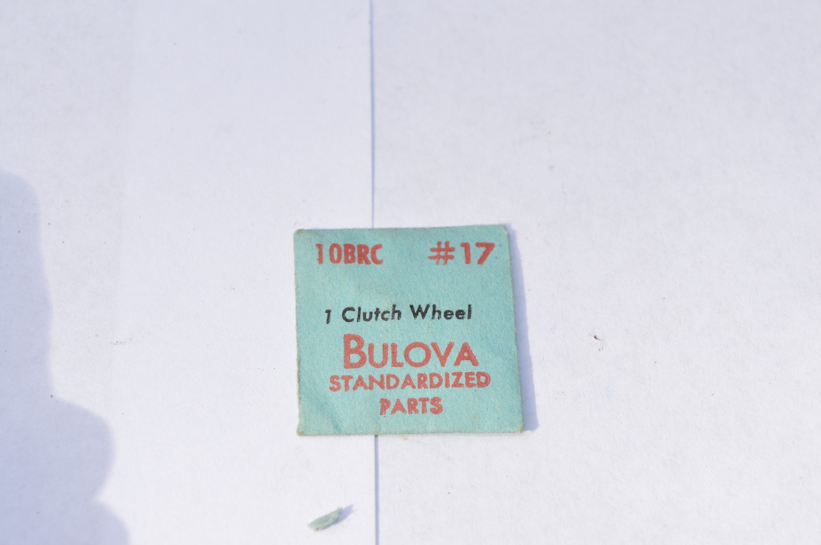 Bulova Standerized Parts CLUTCH WHEEL 10BRC #17 New Old Stock part