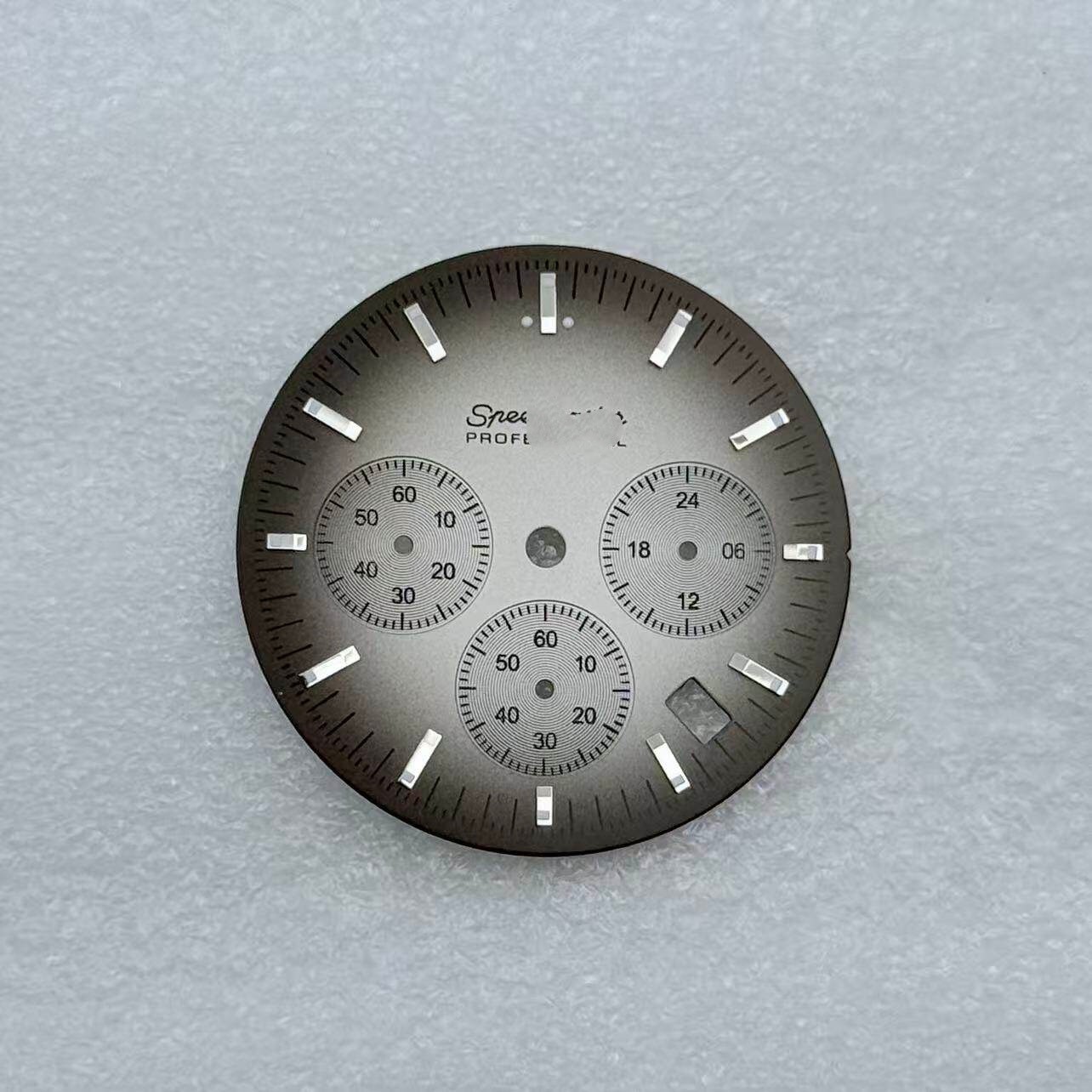 32.5mm Gradient Color Watch Dial Green Lume For VK63 Movement Watch Accessories