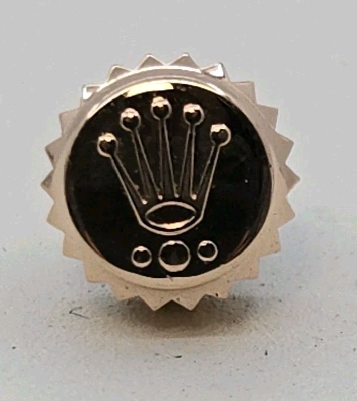 Rolex Crown 6mm., 3 Dots , ,18k Rose Gold, NOS