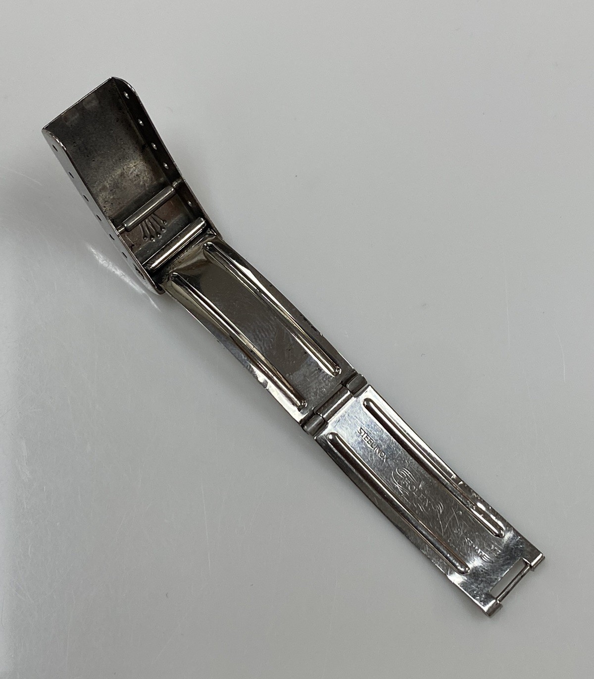 Genuine Rolex 62523D-18 Stainless Steel Buckle Clasp for 13mm Ladies Bracelet