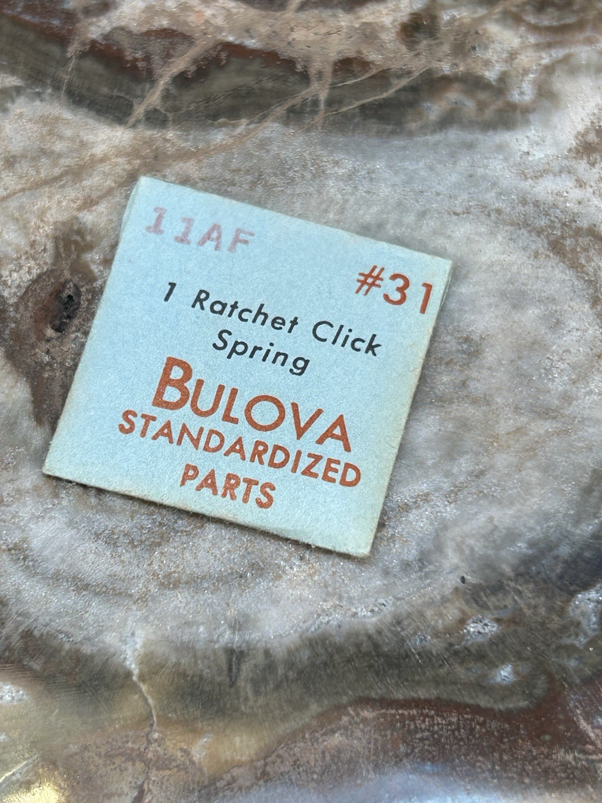 NOS Vintage Bulova Ratchet Click Spring For Cal 11AF Movement. Sealed