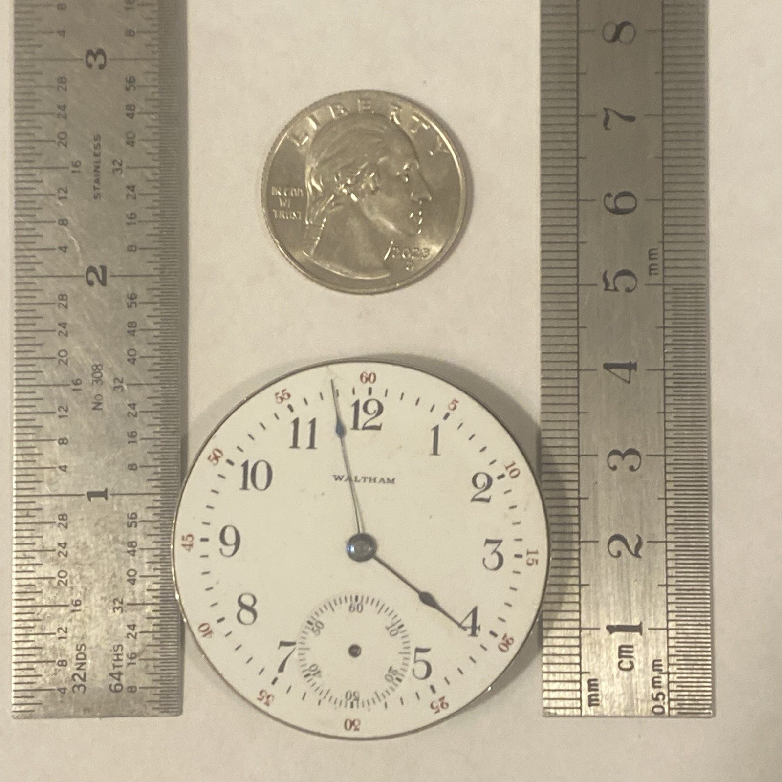 American Watch Company Waltham Mass Movement Pocket Watch Parts Repair