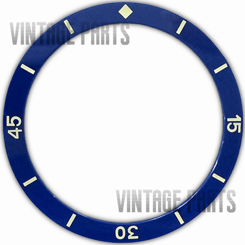 38MM Green Luminous Blue Ceramic Flat Watch Bezel Insert Fit For SKX007 Watch