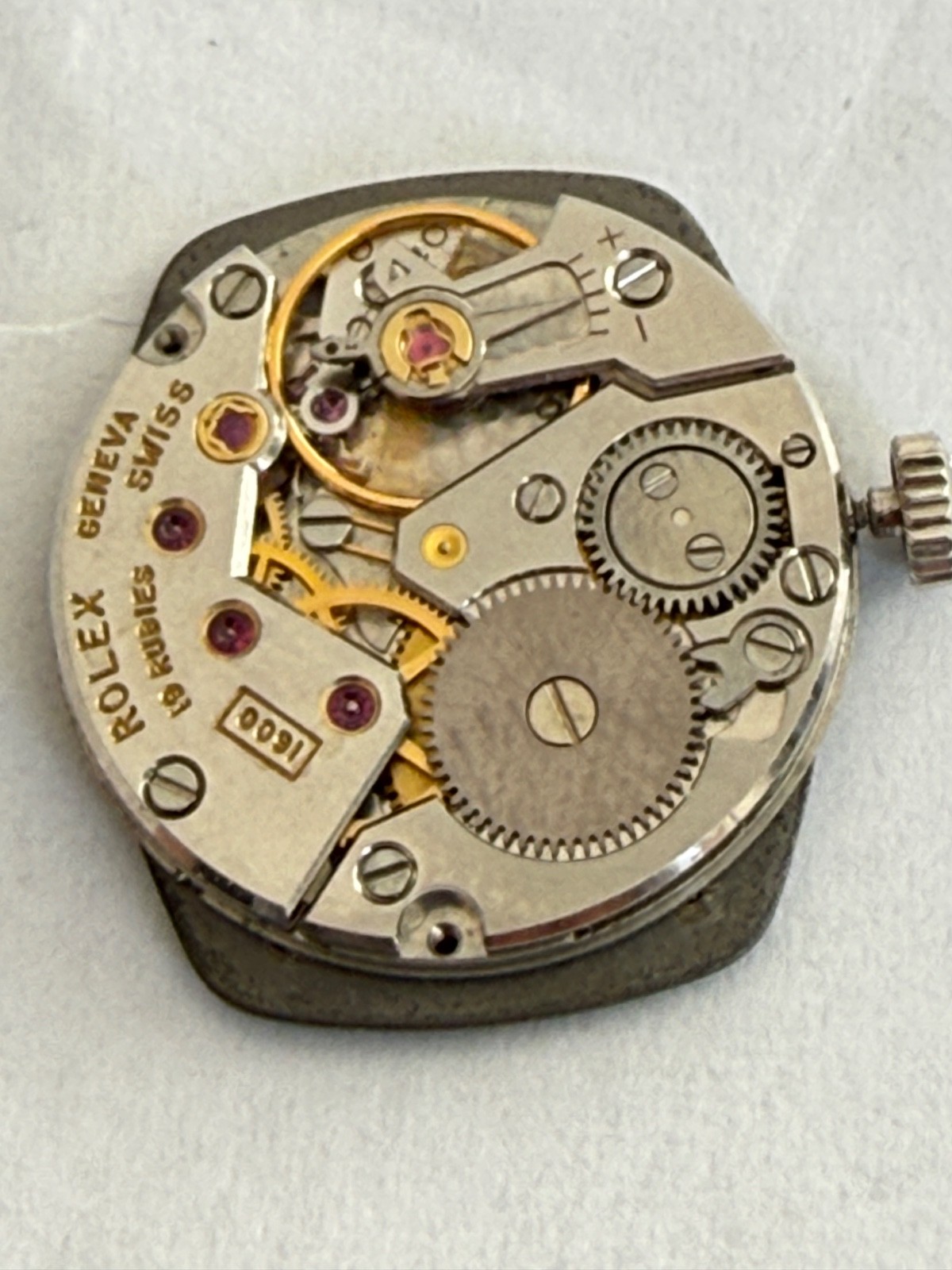 ROLEX Cellini Movement Cal.1600 Hand Ladies gray Dial size 19mmx 23mm working