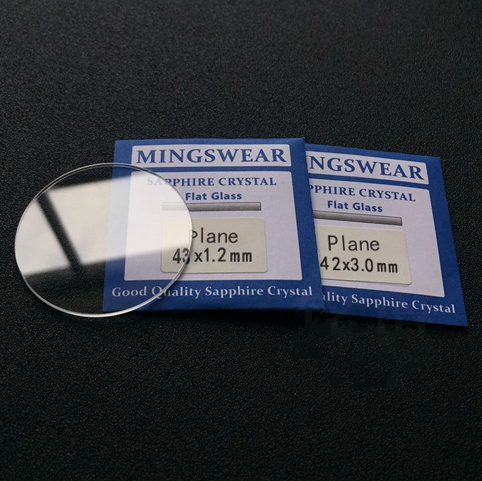 0.8-2.5mm Thick Plane Sapphire Watch Crystal Watch Glass 7-45mm High Quality