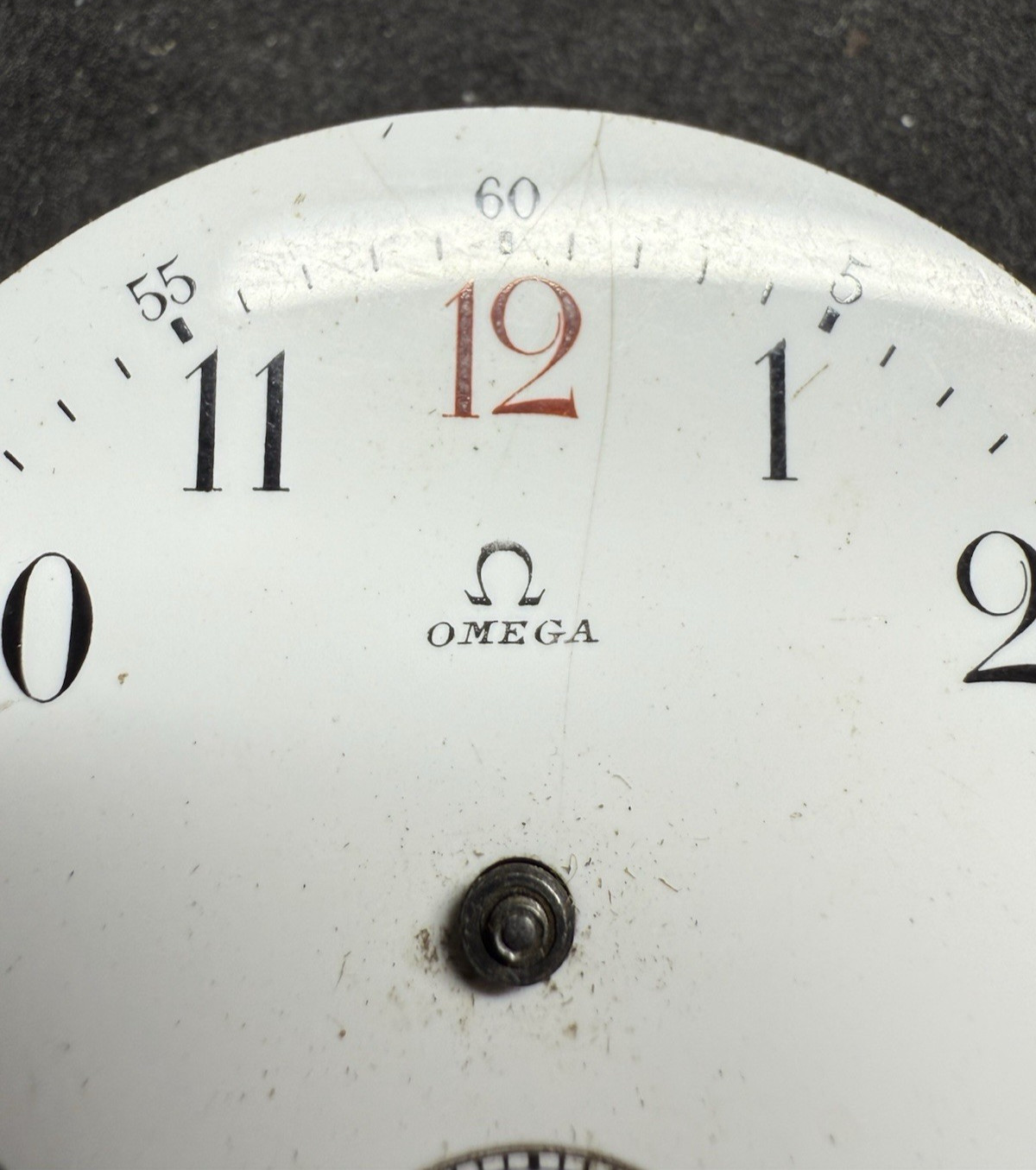 Genuine Omega 19 1/2 Ligne Pocket Watch Movement For Spares Repair