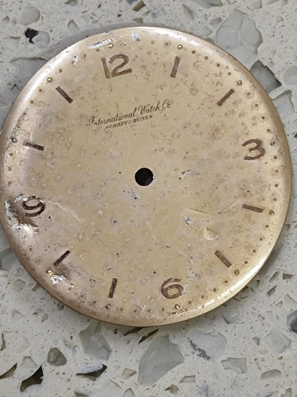 Vintage IWC Schaffhausen Cal C 89 Part Dial gold 30.5mm Z