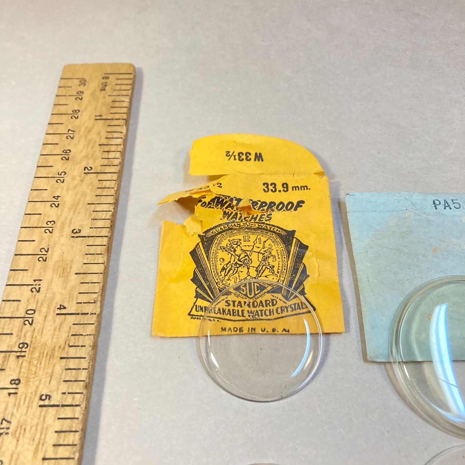 Vintage Watch Crystal Plastic 5 Pc USA