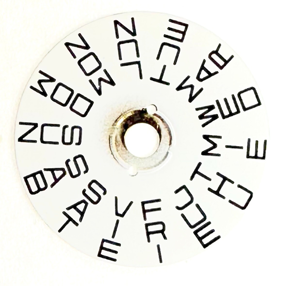 DAY INDICATOR DISC @ 6 Movement Fit ETA 2824/2836 Watch Part