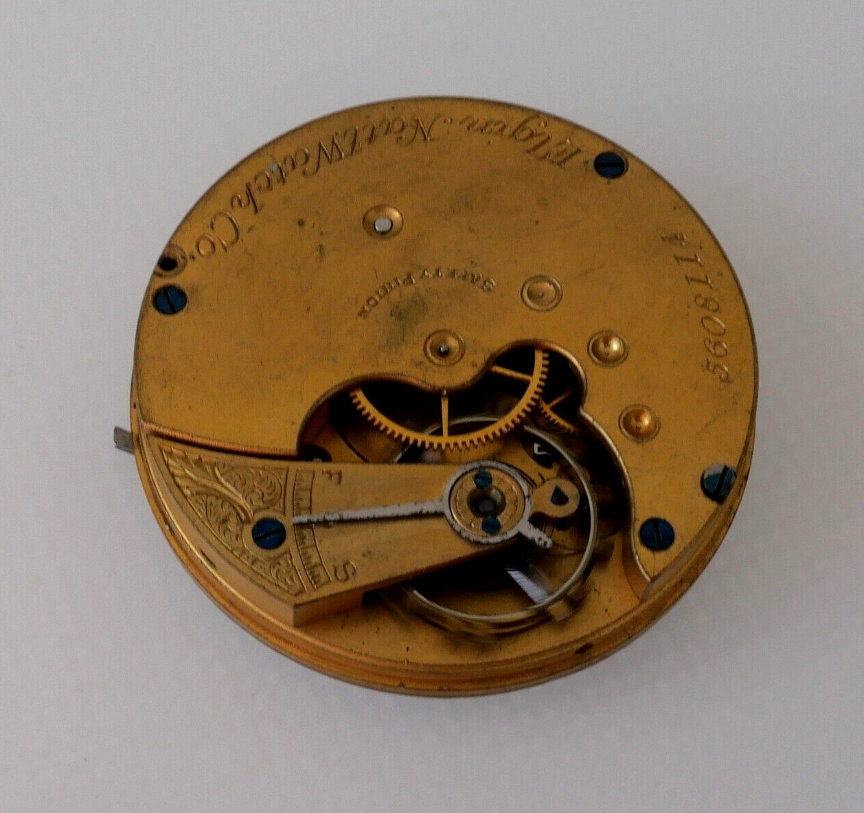 1895 Antique Elgin National Watch Co. 16S 7Jewels Pocket Watch Movement Running