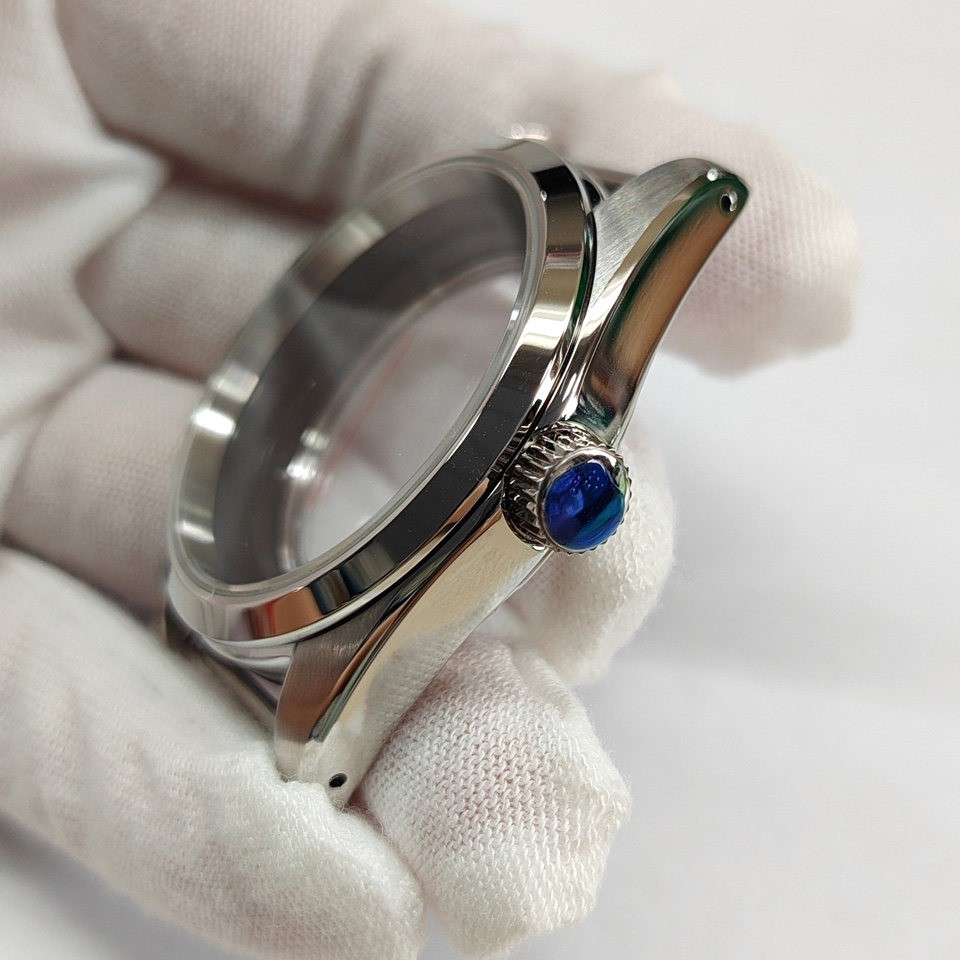 38mm Stainless Watch Case Sapphire For NH35 NH36 4R Movement 31mm Dial Parts