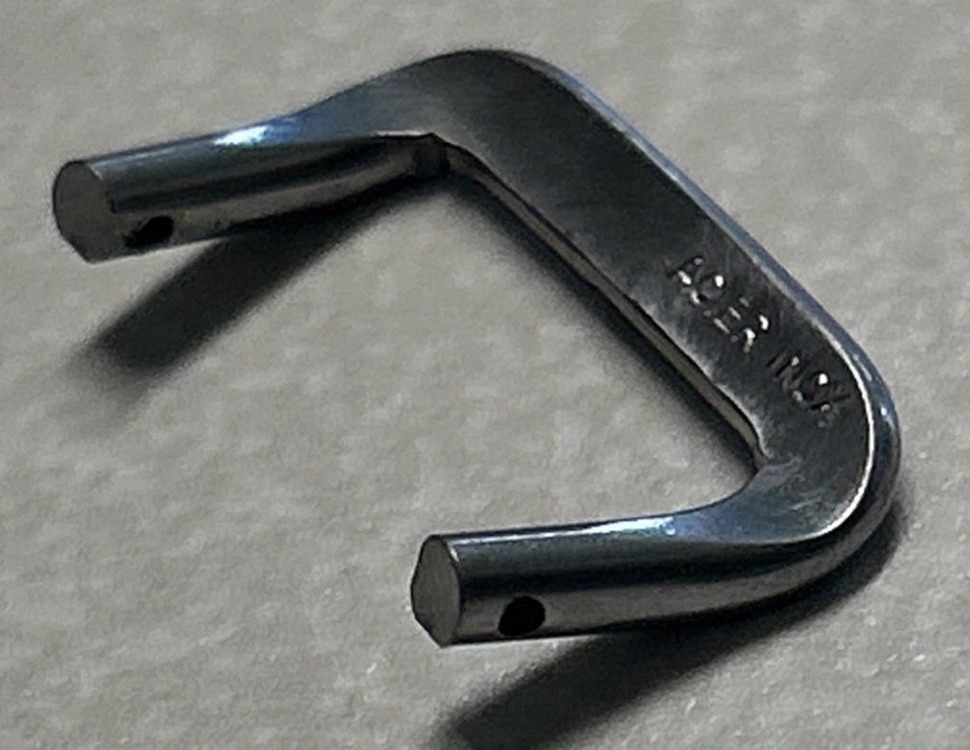 Vintage Original Steel Acier Inox Buckle Part Only