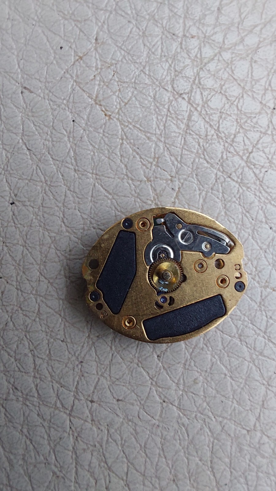 Movado Watch Face & Movement Mother Of Pearl Diamond Parts Only NOT WORKING READ