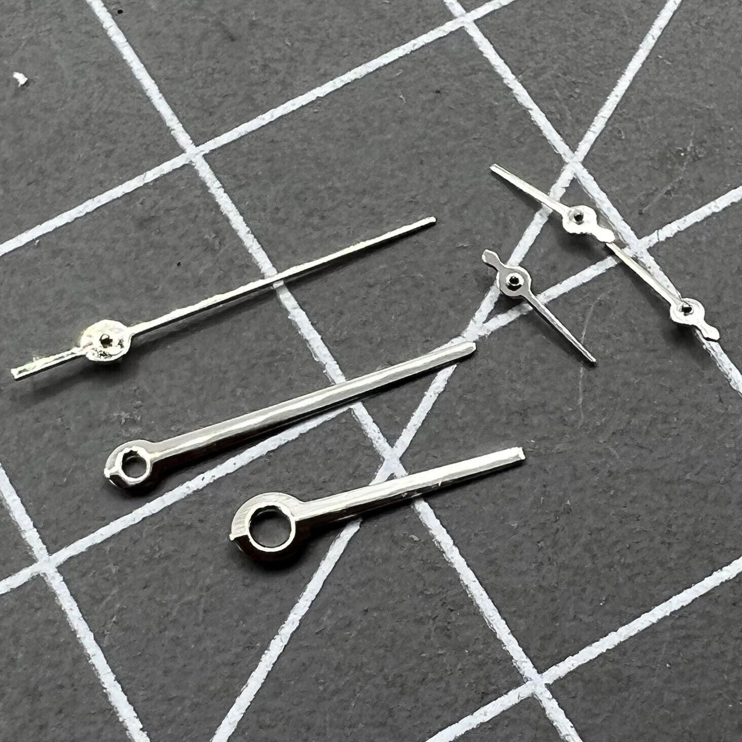 2 Sets No Lume Silver Trim Watch Hand for Movement VX3J VX9J VX7J VX3N VX9N VX42