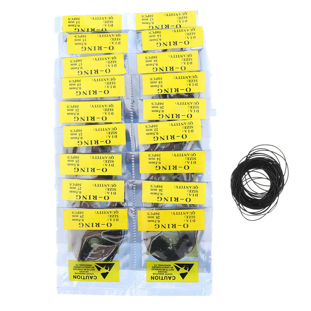 1 Bag 0.5/0.6/0.7MM Waterproof Rubber Gasket Seal O-Ring Watch Back Case Repair