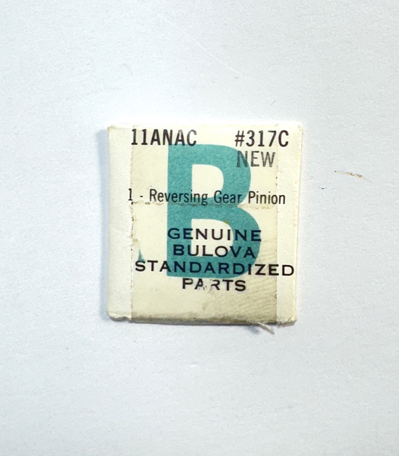 Bulova 11ANAC #317C Reversing Gear Pinion, NOS Watch Part in Original Packaging
