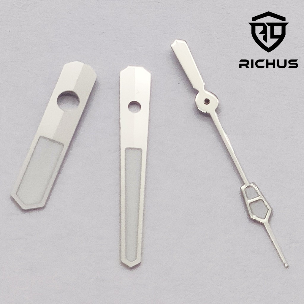 NH35 Watch Hands Silver Watch Hands Green Luminous Fit NH34 NH35 NH36 Movement