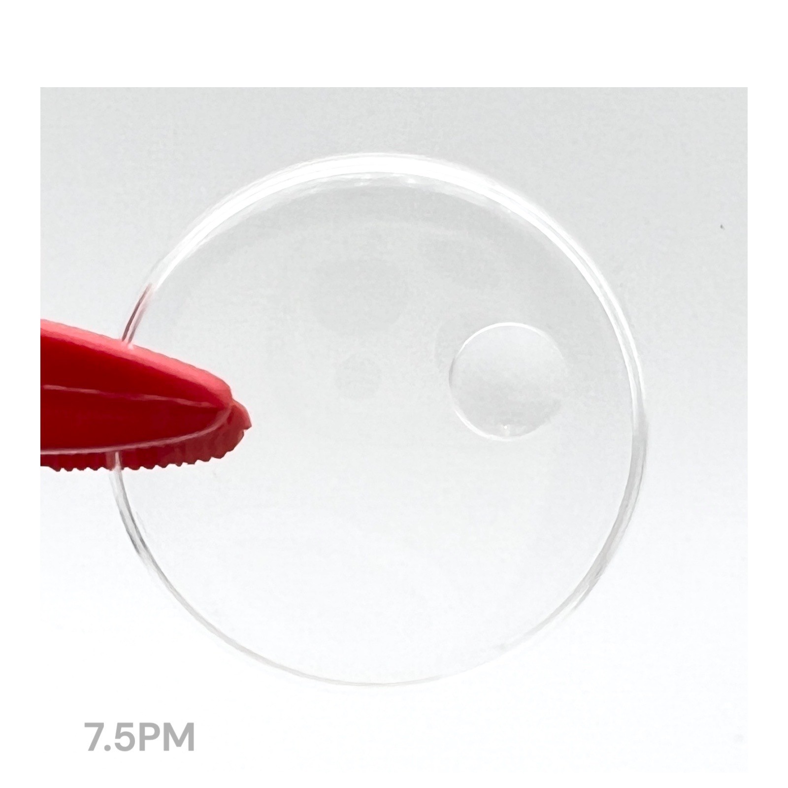 Round Watch Crystal Calendar Stella WECD High Dome Date Magnifier 7.5PM