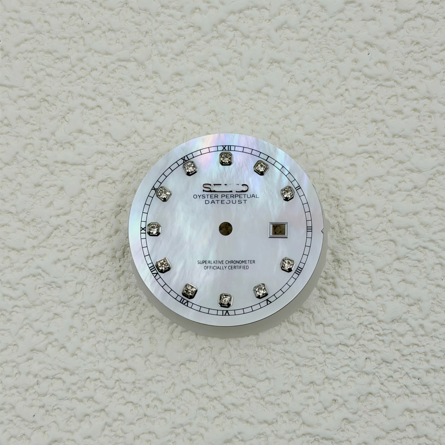 25mm Pearl Diamond Watch Dial No Luminous For Nh05 Movement Watch Accessories
